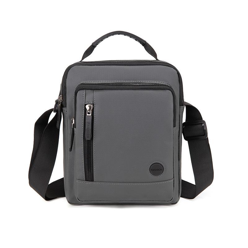 Shoulder Messenger Bag Handbag Men S Business Leisure Versatile Large Capacity Shoulder Backpack Multi-Functional Bag Men серый