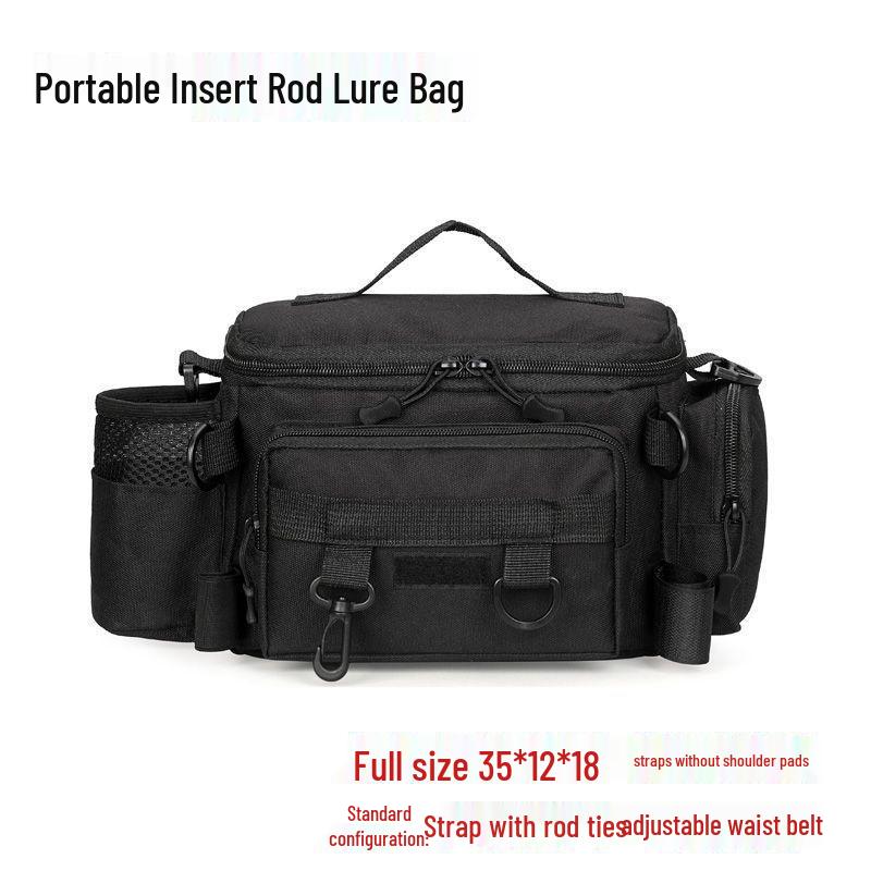 A1R Waterproof Outdoor Fishing Shoulder Bag with Rod Holder