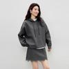 Women's Loose Hooded Sweatshirt & Skirt Two-Piece Set