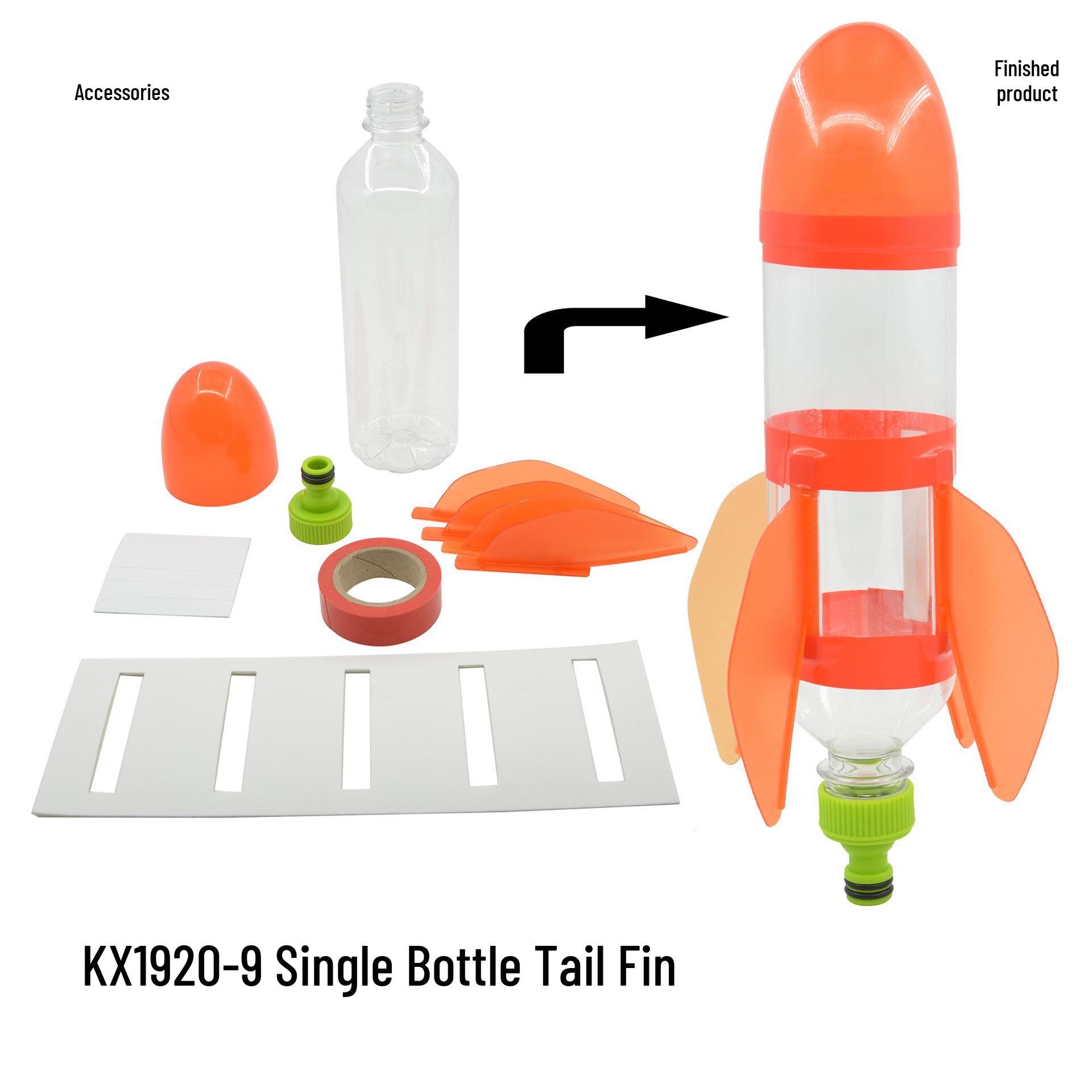 Water-Powered Rocket Tail Wing Kit: Educational Science Toy for Student Competitions