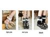 Lace Trim Pom-Pom Fold-Over Ballet Style Women's Leg Warmers - Japanese Scrunch Socks for Autumn/Winter