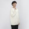 MLB New York Yankees, Round Neck Fleece Loose Fit Hoodie Sweatshirt Winter Unisex Cream 3AMTL5116-50CRS