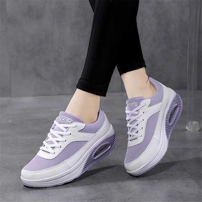 Mit Schnürbändern Schlankmachender Klobiger Absatz Für Damen Schuhe Hohe Plateau Damen Schnürstiefel Sneakers Sport Snaeaker Leichtathletik Basquet