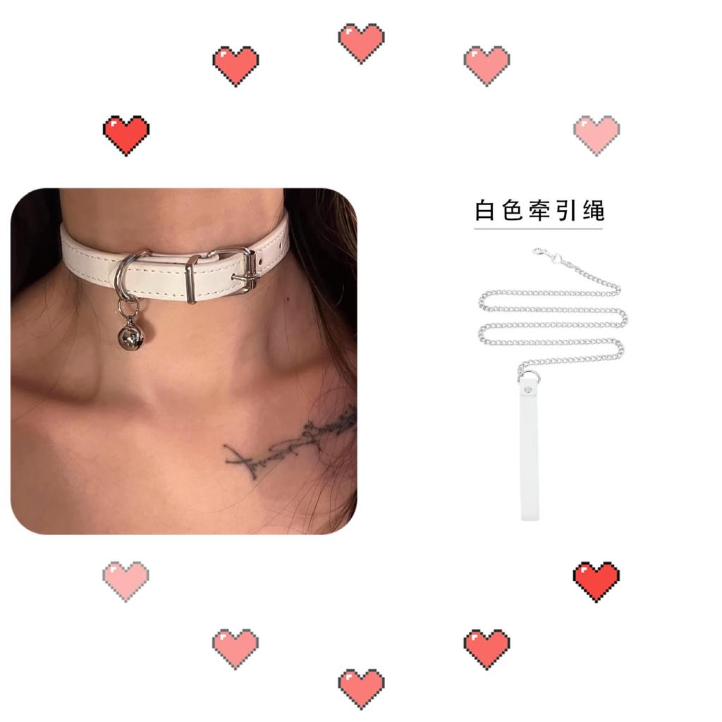 Black Bell Choker Sweet Cool Collar Female Collarbone Chain Neck Chain M Versatile Neck Strap Chocker Male Neck Ring Babes