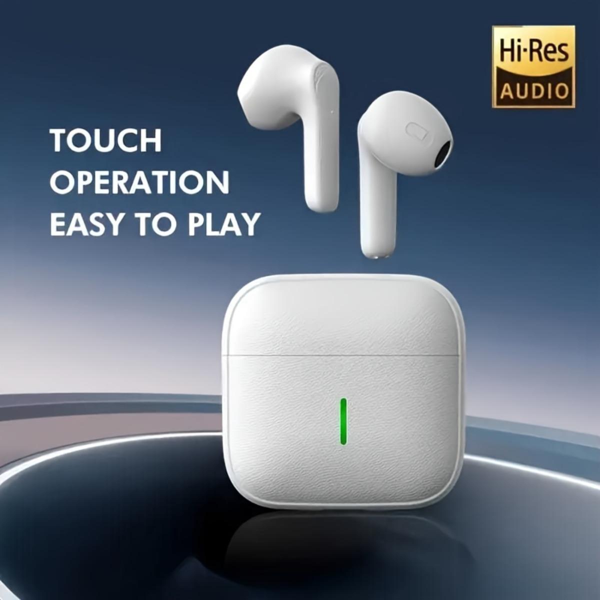

New Ultra-low Latency Upgraded Version! Dual-mic Noise Reduction, Touch Switching, ANC Surround Immersive Sound, 30 Hours of Battery Life білий