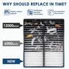 CA11113 Replacement Engine Air Filter, Efficient Filtration Offers 99% Air Purification, Fit For Honda Civic 1.8L L4 Only Gas (2012-2015) And Acura