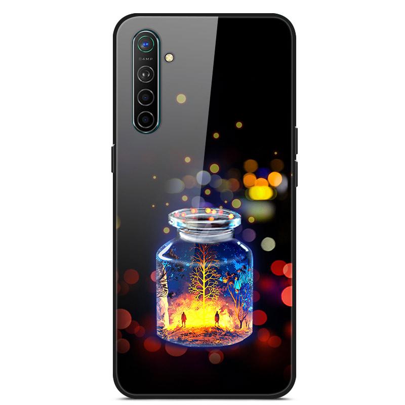 For OPPO Realme XT Tempered Glass Case Soft Bumper Hard Funda For OPPO Realme 6 Pro Realme X2 XT Phone Case Realme6 Back Cover
