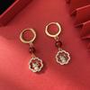 New Chinese Ethnic Style Retro Versatile Earrings Chinese Style Ancient Style Fringed Earrings Cheongsam Hanfu Cold Ear Jewelry