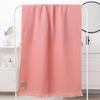 1pc of Pure Cotton Oversized Bath Towel, Soft Multi-color Tassel Beach Towel, Shawl Waffle Weave, Adult 90*180 Honeycomb Bath Towel, Blanket Nap Mat