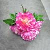 Artificial Peony Flower Bouquet For Wedding Decor With Silk Material In Multiple Colors