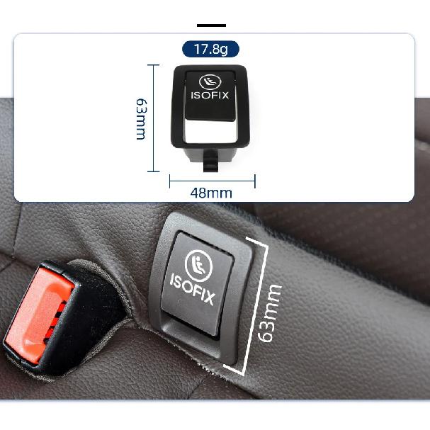 For Mercedes Benz GLC Class 2015-2021 W253 Car ISOFIX Switch Trim Cover Auto Rear Child Safe Seat Bench Switch Cover