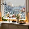 Reusable PVC Stickers Christmas Static Window Clings, Glass Stickers, Xmas Winter Snowflake Decals Festive Shop Display for Home Store Holiday