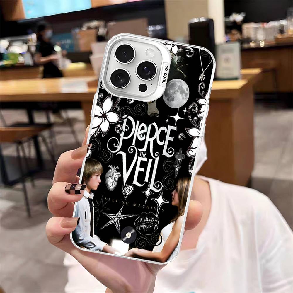 Classic Band P-Pierce T-The V-Veil Phone Case For IPhone 16 15 14 13 12 11 17 Pro MAX Plus Pro Matte Shockproof Cover