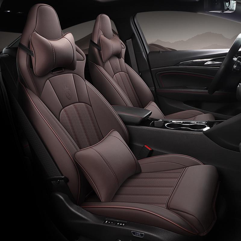 Strapazierfähiges Ganzjahres-Ledersitzkissen für Buick Verano - 5-Sitzer, Vollumfassendes Design