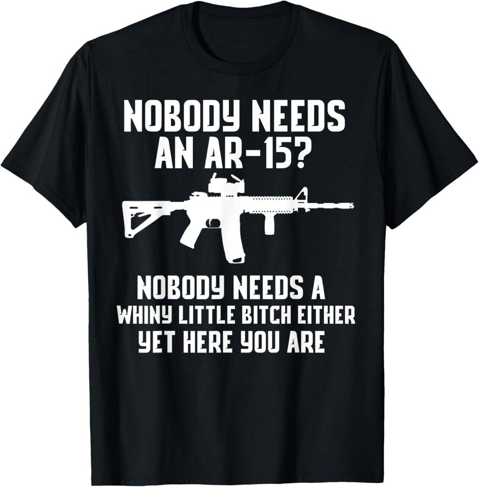 Никому не нужен AR-15? Смешная футболка Pro Gun Красная точка AR Футболка Унисекс S