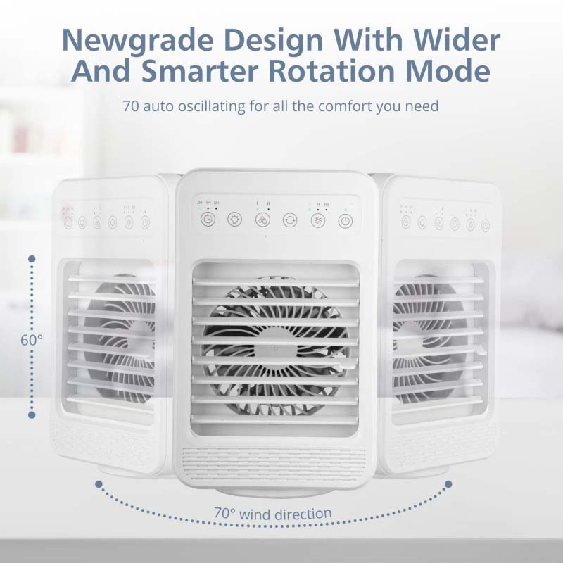 Mini Portable Air Cooling Fan Office Home Desktop Fan USB Air Conditioner Humidifier Air Cooler Fan With Water Tank