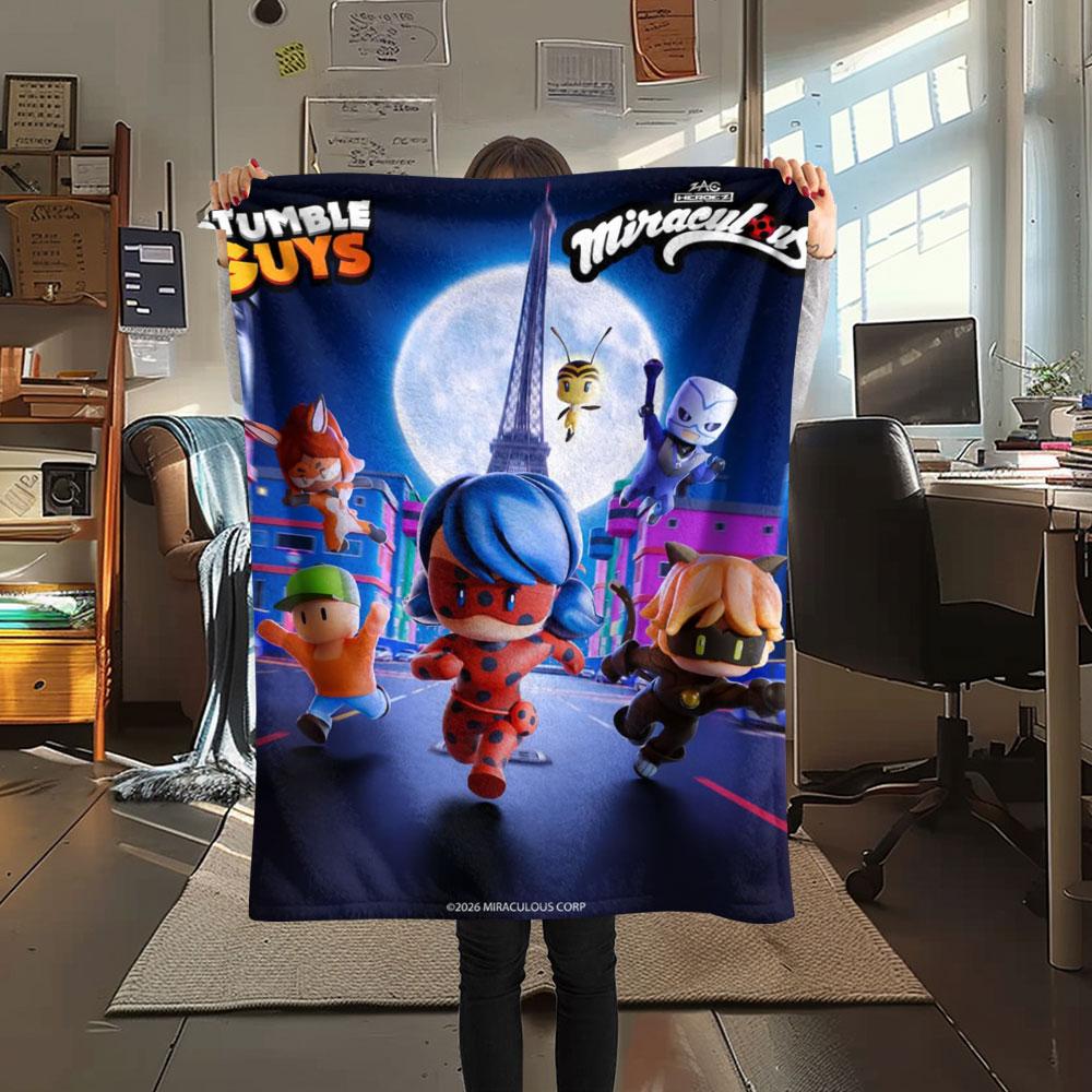 1PC Stumble Guys Clash Blanket, High Quality Comfortable for All Seasons, Home Decor, Warmth and Comfort
