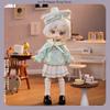 COME4FREE 1/12 BJD Doll Clothes Dessert Series Mint Jumping Candy Dress Outfit Set for OB11 Doll Clothes