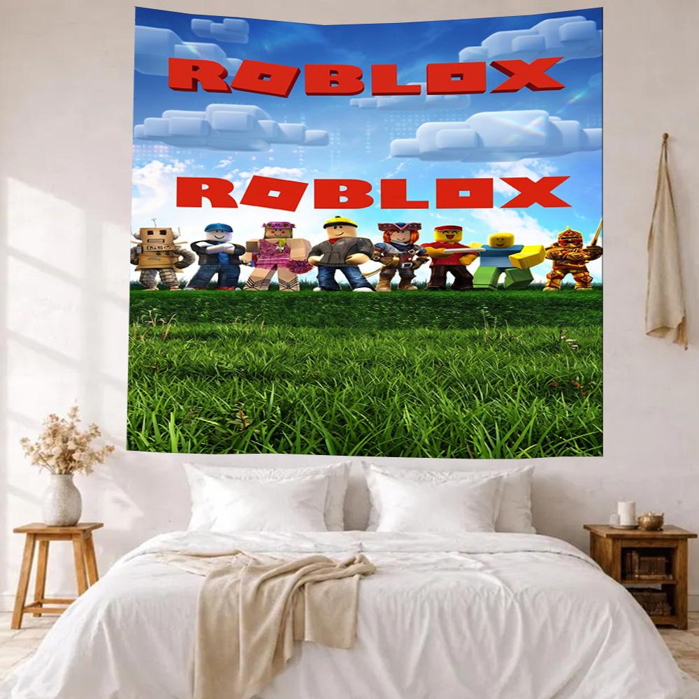 Roblox Wall Decor Tapestry Art For Pet Memorial Birthdaywedding Party Backdrop Family Gift