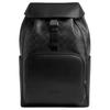 RACER 26 Logo Adjustable Shoulder Strap Coated Canvas and Smooth Calfskin Backpack Medium Men's Charcoal