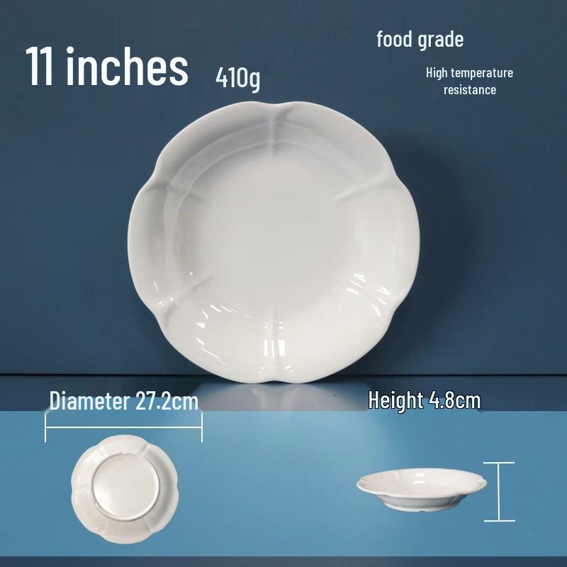 777 White Melamine Dinner Plate