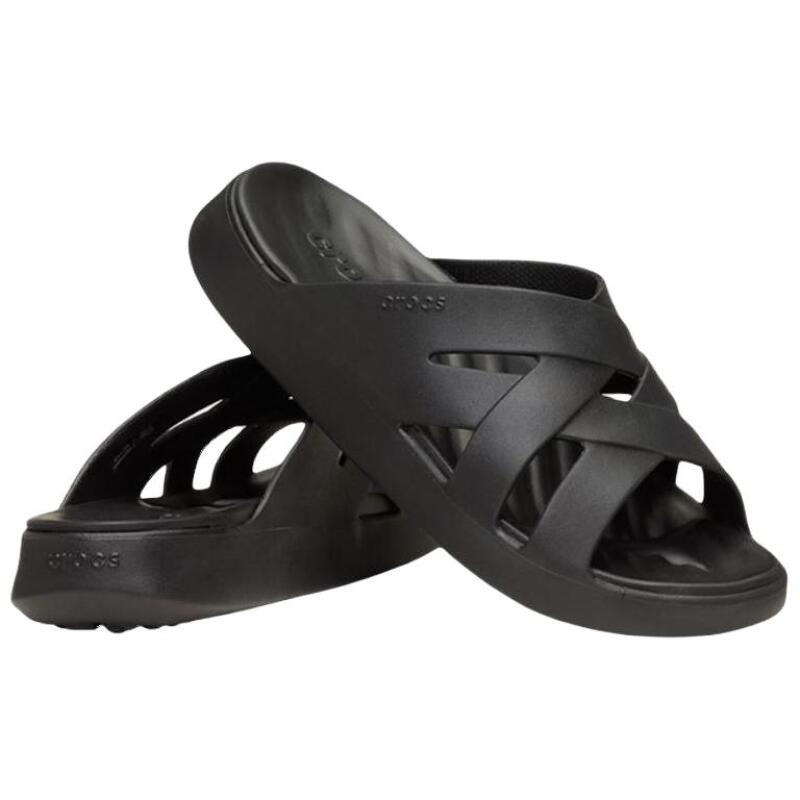 Crocs Mousse Stylish and Versatile Comfortable EVA Non-Slip Slippers Women's Black