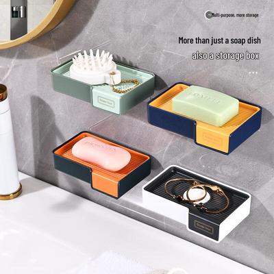 Household Bathroom Draining Soap Dish Set