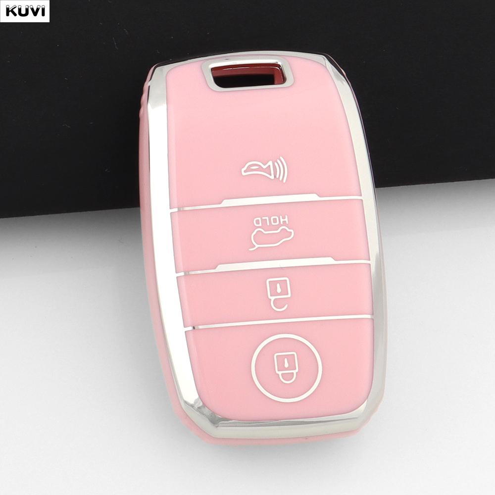 TPU Car Smart Key Case Cover Fob Keychain For 3 4 Buttons Kia Sportage Cerato Optima K2 K3 K4 K5 RIO Picanto Soul Sorento Sedona
