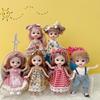 New 17 Cm Mini Girl Baby Doll With 13 Movable Joint 3D Big Eyes For Girls Diy Dress Up