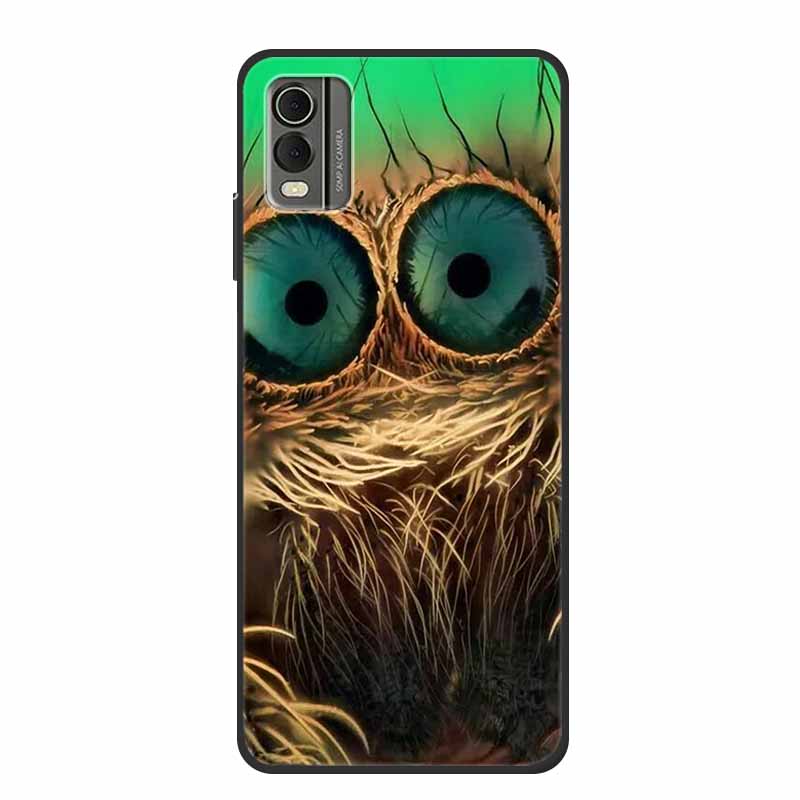 Pentru husă Nokia C32 6,5" Husă spate din silicon moale TPU de lux Carcase pentru telefon pentru NokiaC32 Protector drăguț Rezistent la șocuri Flori Capa