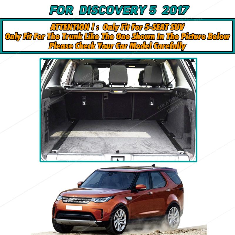 Car Trunk Mat For Land Rover Discovery 5 Five Seats 2017 Cargo Liner Carpet Interior Accessories Cover