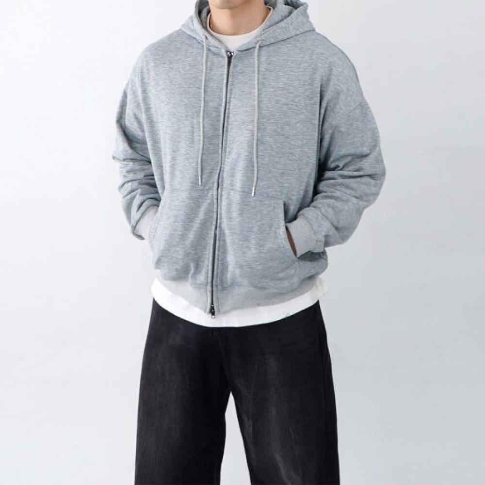 Onl Men S Crop Hooded Zip Up Gray Onl 1+1