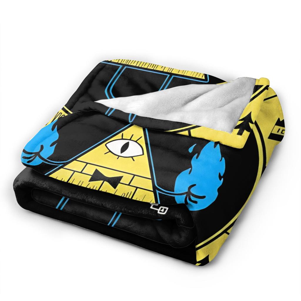 Gravitys Falls Bill Cipher Blanket Flannel  Super Warm Throw Blankets for Bedding Couch Bedroom Quilt