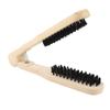 Clamp Hair Brush Straightener Double Sided Wooden Hair Brush Hair Straightener Hair Salon Supplies
