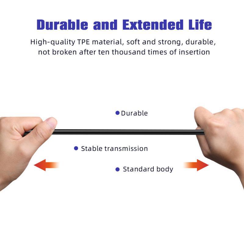 HdoorLink 2 in 1 Micro USB To Type-C Cable Mobile Phone Fast Charging Cable USB C Short Charger Cord For Samsung Huawei