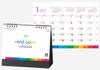 Desk Calendar 2026 Edition Vivid Color Schedule with Display SG-9360 (HB-202) Index, 5-Month