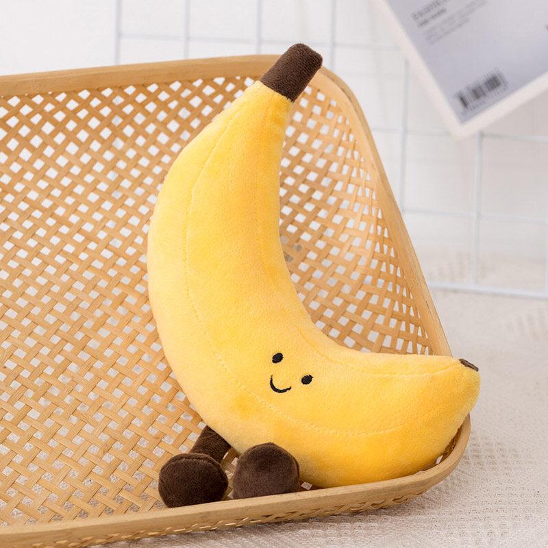 Cute Expression Fruit Doll Eggplant Banana Duck Pear Expression Doll Children's Plush Toy Grabbing Machine Doll Gift