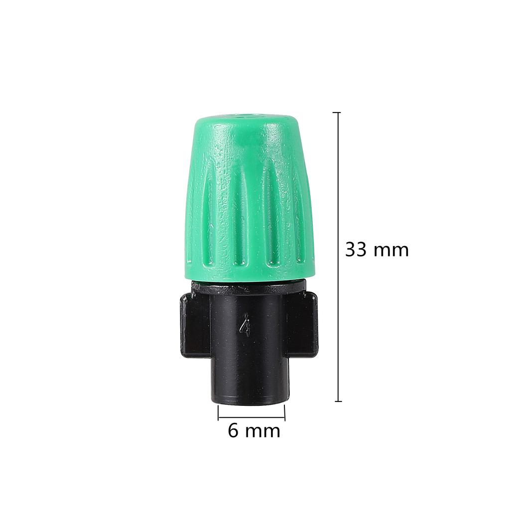 Misting Atomizing Sprayer Garden Irrigation Misting System Watering Supplies 4/5/6/7Way Fogger Nozzle with 1/2" Thread Connector