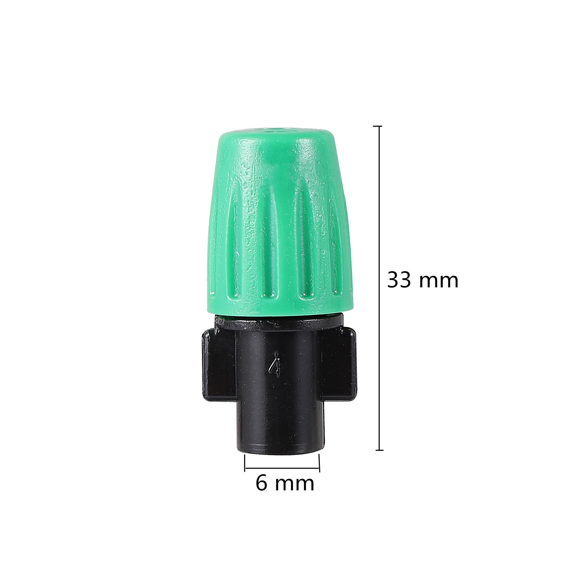 

5pcs Misting Nozzle Dripper Watering Sprayer Atomizing Sprinkler Garden Irrigation System With Hose Tee Barb Thread Connector
