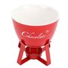 Tazza Fonduta Cioccolato Scalda Burro Ceramica Tazza Scioglimento Cioccolato con Forchetta per Cucina di Casa
