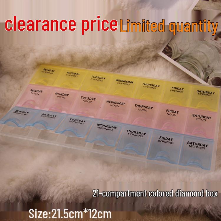 Nail Art & Jewelry Storage Box: 10 or 24 Small Grids for Drills & Ornaments