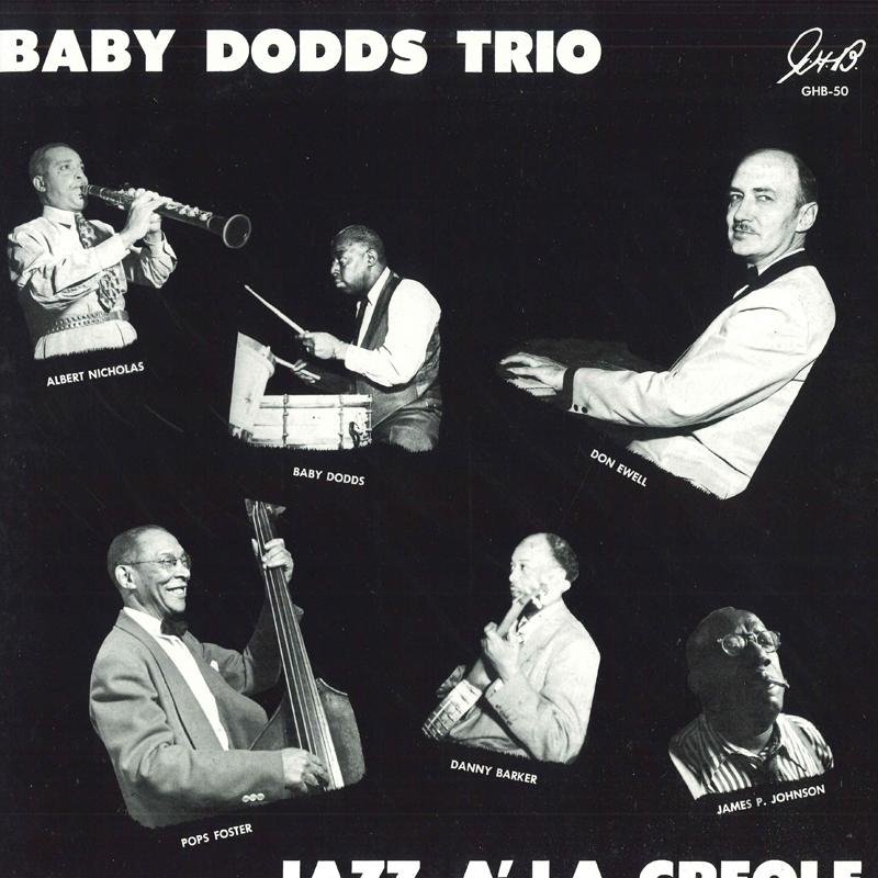 LP Record BABY DODDS TRIO - Jazz À La Creole GHB50 G.H.B. 1968 US Jazz