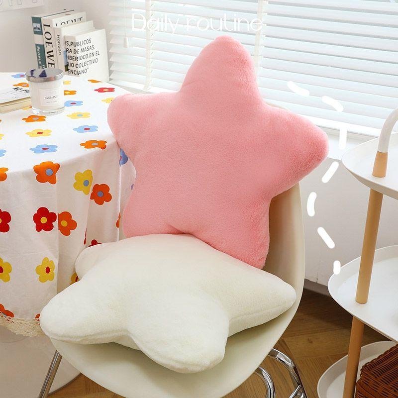 Multi-coloured star pillow super soft cute plush toy sleeping pillow for kids