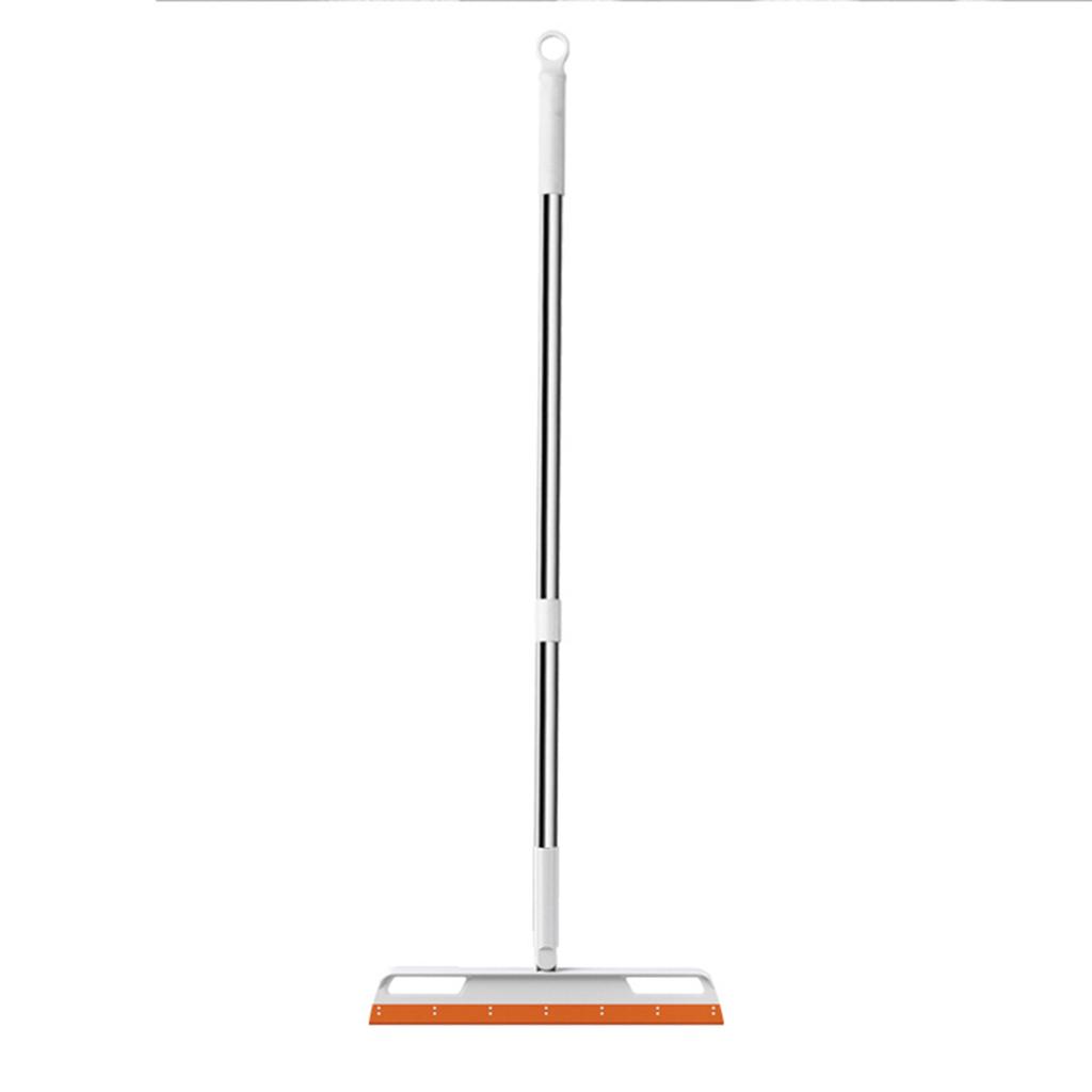 Household Big Clean Brush Head 180 ° Rotating Silicone Wipers Toilet Floor Wiper Household Dust-free Brooms With Stainless Steel