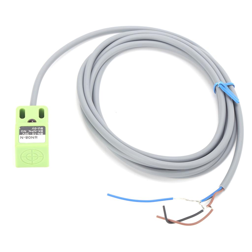 BERM Proximity Switch SN08‑N NPN NO Inductive Metal Device 8mm Detecting Distance  10‑30V