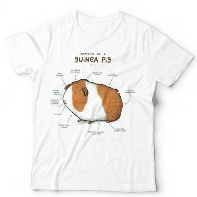 Anatomy Of A Guinea Pig Tshirt Unisex and Kids Funny Humour Retro Vintage Pet
