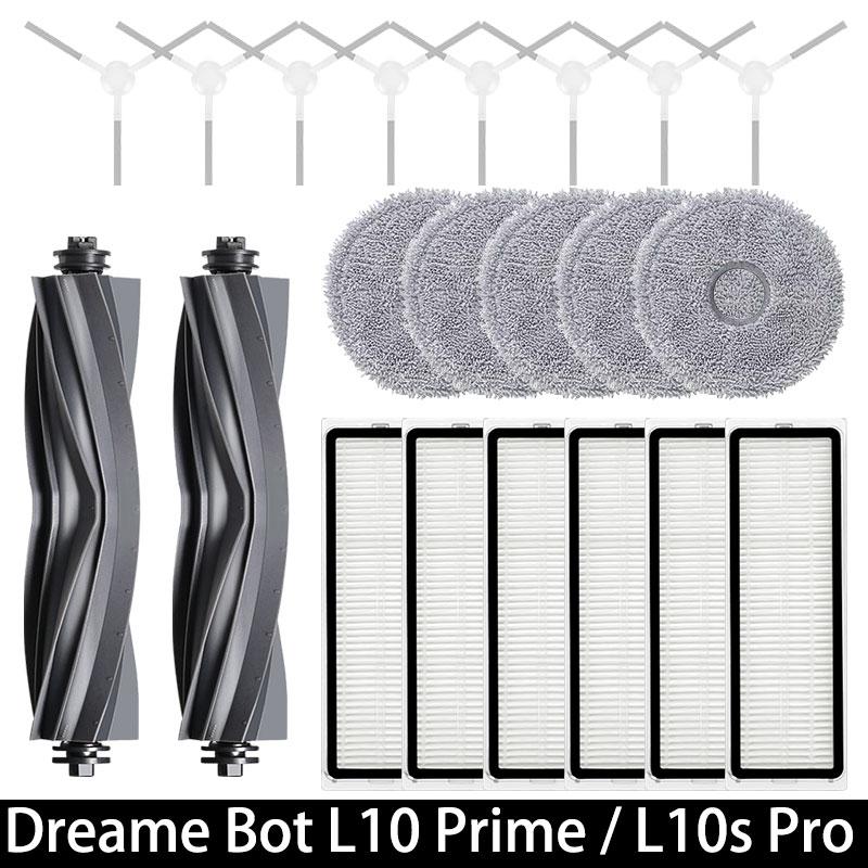 Dreame Bot L10 Prime / L10s Pro / L10 Pro Zubehör Hauptseitenbürste Hepa-Filter Mopptuch Roboter Ersatzteile