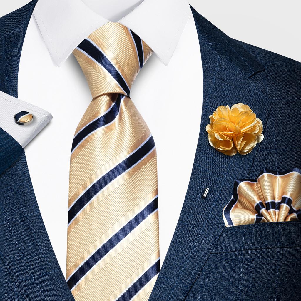 Fashion Men'S Paisley Tie Suit Pocket Towel Set 8Cm Polyester Jacquard Business Dress Tie