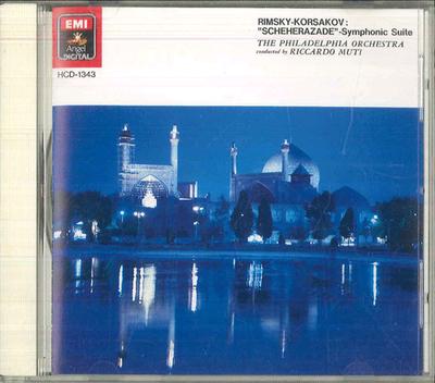 CD RICCARDO MUTI PHILADELPHIA ORCHEST  Rimsky  Korsakov Sheherazade Symph HCD1343 EMI ANGEL DIGIT Japan Classical Used