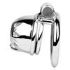 Metal Chastity Lock Stainless Steel Penis Cage Cock Ring BDSM Restraint Device for Men